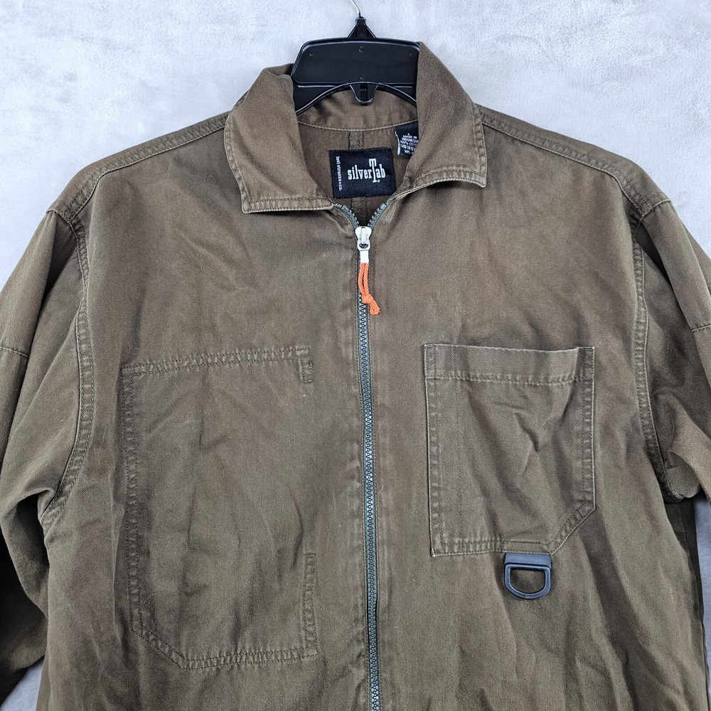 Levi's SilverTab Jacket Mens Large Brown Vintage Full Zip Utility Workwear - Picture 3 of 9